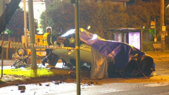 A man and woman have died at the scene. Picture: Nine