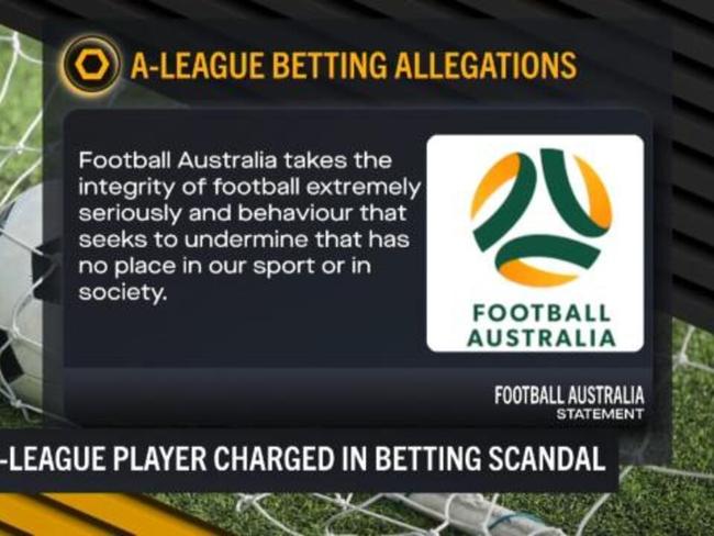 Player charged A-League betting scandal
