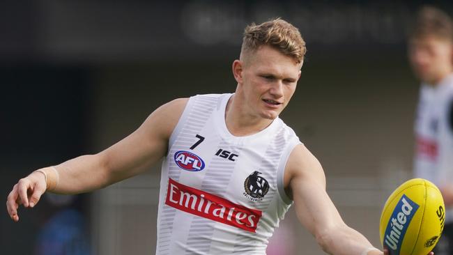 Adam Treloar may have remained a Pie if not for the Grundy deal. (AAP Image/Michael Dodge)