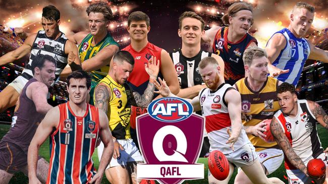 QAFL players ranked. Pictures: Highflyer Images, Brooke Sleep Media and Aussie Active.