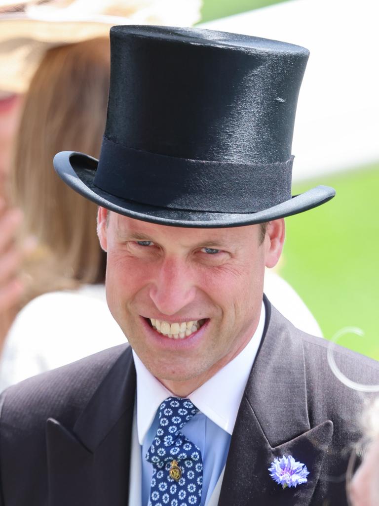 Prince William, Prince of Wales laughs as he attends day two of Royal Ascot 2024. Picture: Getty Images