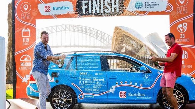 Wiebe Wakker completed the World’s longest journey in an electric car.