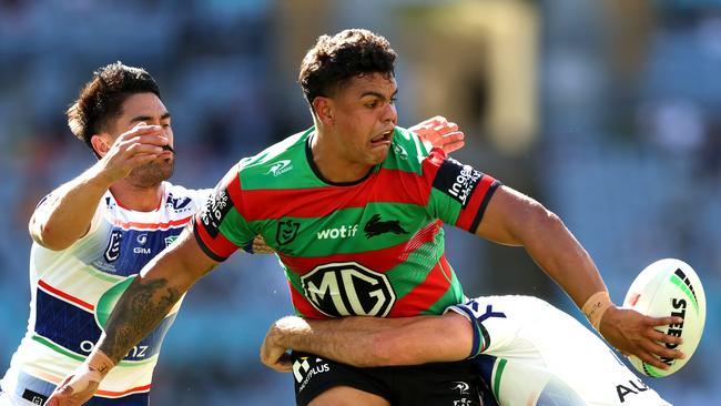 Latrell Mitchell copped a three-week suspension during his game against the Warriors. (Photo by Mark Metcalfe/Getty Images)