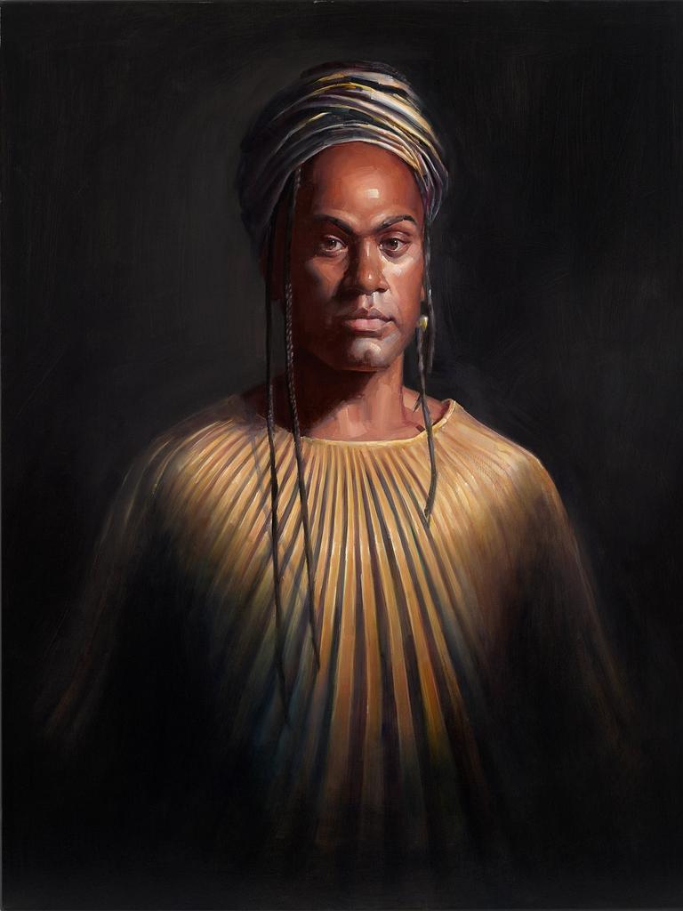 Michael Simms’ 'Zaachariaha Fielding', oil on canvas, 97 x 76.4cm. Sitter: Zaachariaha Fielding