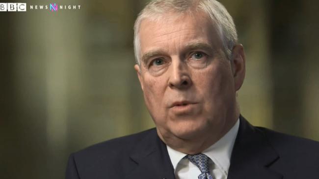 Prince Andrew on BBC Newsnight. Source: BBC