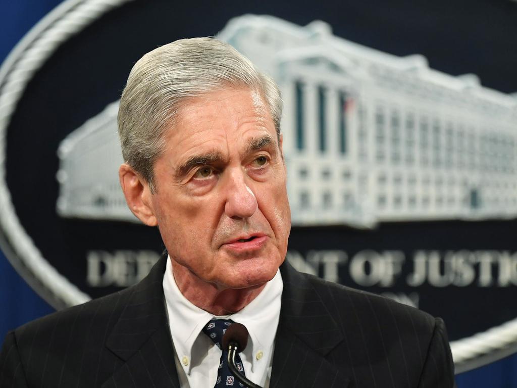 Special counsel Robert Mueller speaks on the investigation into Russian interference in the 2016 presidential election. Picture: AFP