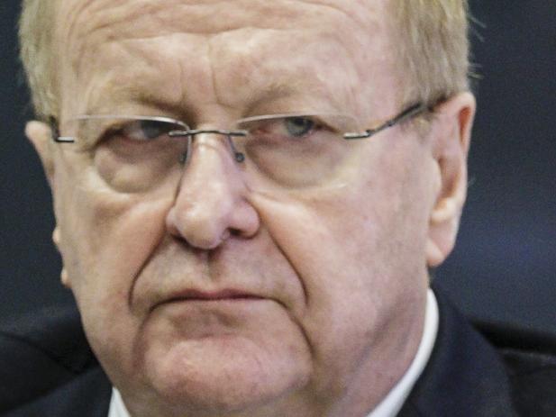 SYDNEY, NEW SOUTH WALES - JUNE 30: AOC President John Coates looks on at the AOC Executive Board Meeting at Museum of Contemporary Art on June 30, 2016 in Sydney, Australia. Australian target shooter Michael Diamond fronts the AOC board in bid for Rio Olympic selection. (Photo by Brook Mitchell/Getty Images)