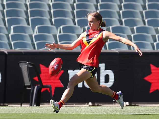 Shineah Goody was a star this year. Picture: Sarah Reed/AFL Photos via Getty Images