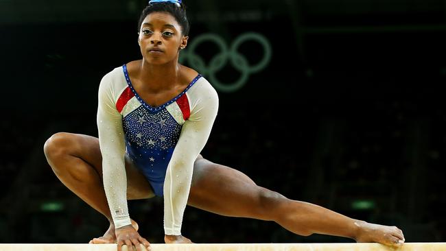 US gymnast Simone Biles won the Laureus sportswoman of the year award for the third time