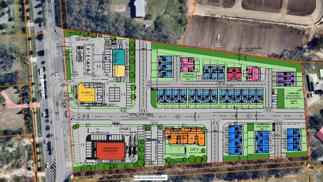 The revised layout for the development proposed for 427 Beckett Rd, Bridgeman Downs.