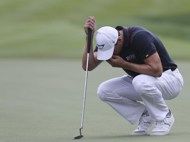 Martin Kaymer reacts after losing the final round.