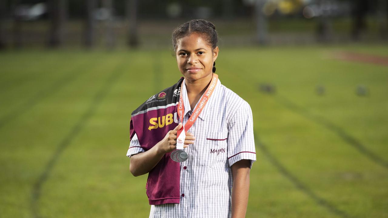 Janique Mili is a Logan Brothers and Marsden SHS young gun. (News Corp/Attila Csaszar)
