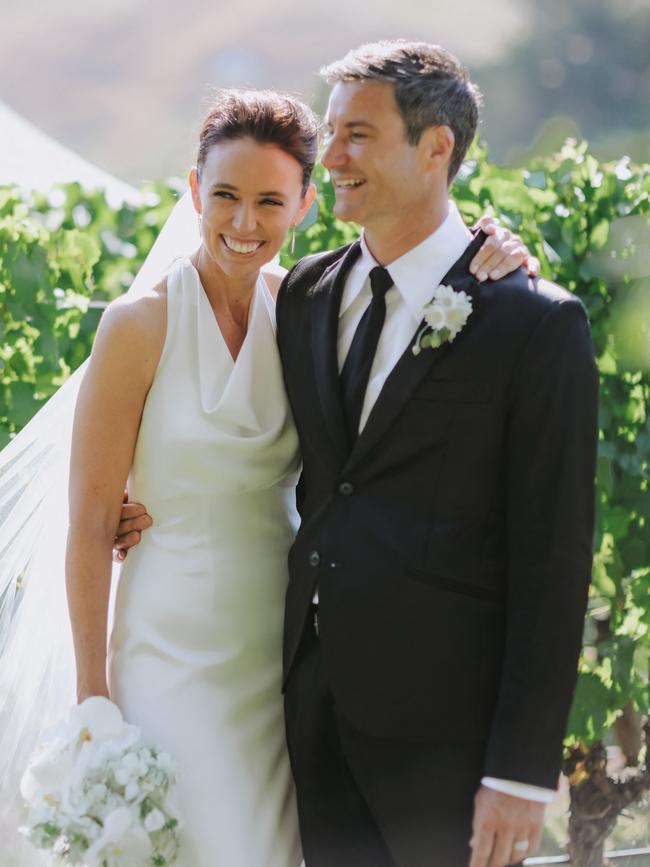 Jacinda Ardern with her husband Clarke Gayford. Picture: AFP/Felicity Jean Photography