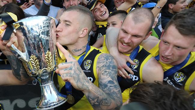 The Tigers are in the right age bracket to add to their premiership success. Picture: Alex Coppel