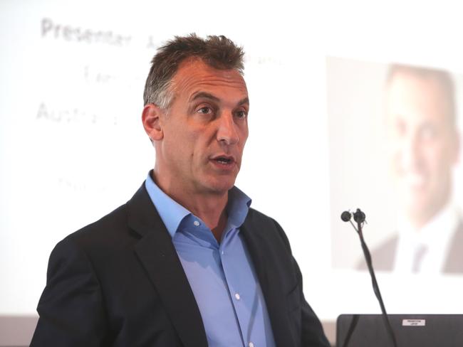 20/11/2019 Antony Catalano speaking  at a Thorney investment presentation in Melbourne .  Picture: David Geraghty / The Australian