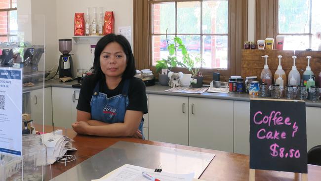 Business owner Marie San Gabriel has grave concerns for her cafe in the Gawler Railway Station Picture: Jason Katsaras