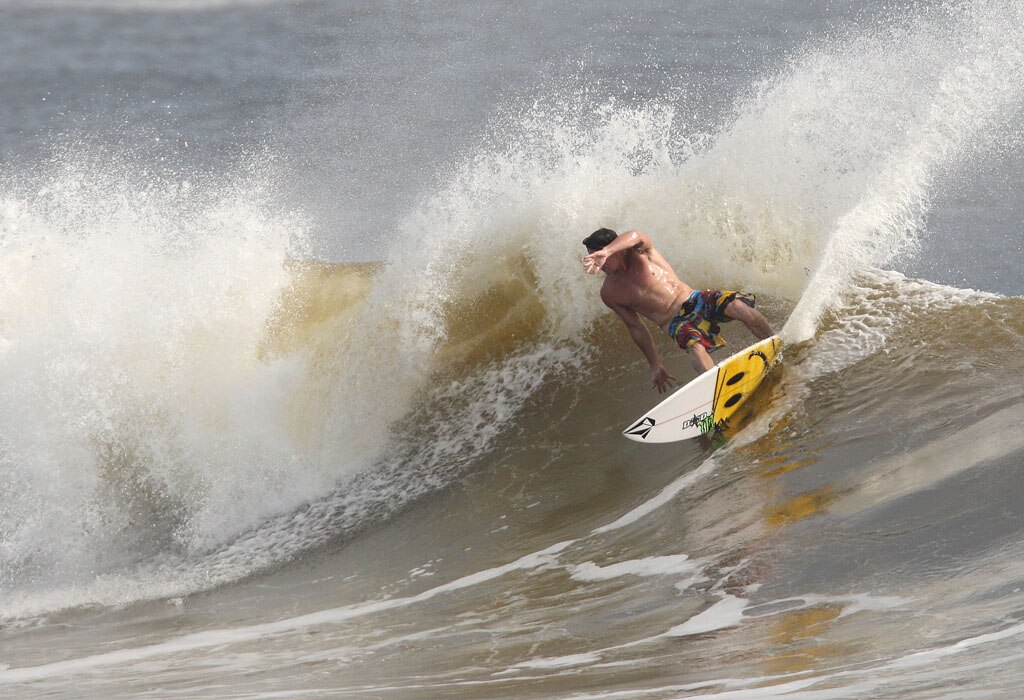 Alexandra Headland gets good lefts and rights for longboarders and shortboarders alike. Picture: Nicholas Falconer