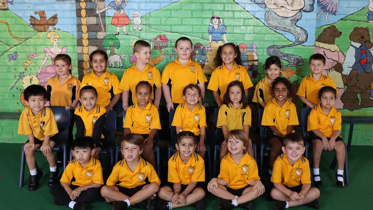 My First Year: Labrador State School Prep N. Back row: Amina, Gurman, Zaim, Koby, Mila, Akari, Leo. Middle row: Samuel, Ashneet, Monica, Mackenzie, Taylor, Kassidy, Xaria. Front row: Zach, Theodore, Rozlyn, Asher, Mason Picture Glenn Hampson