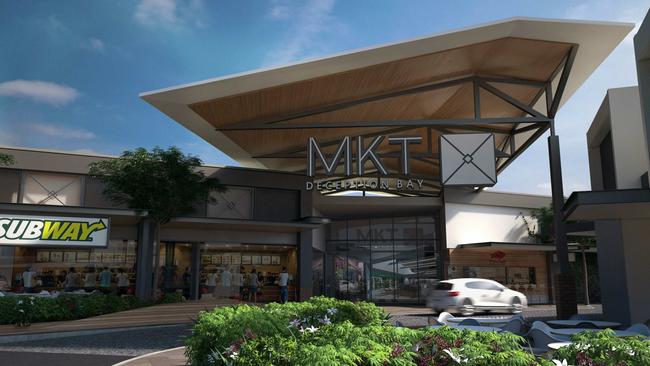 An artist’s impression of Market Square Deception Bay.