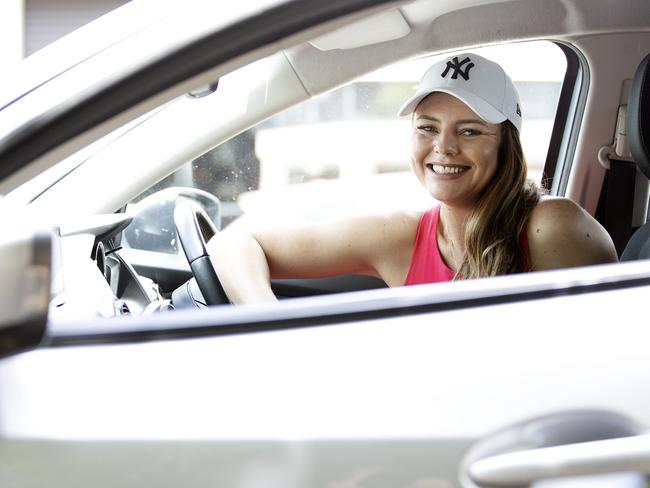 FIFO worker Maggie McComiskie is one of many Queenslanders renting out their cars to make income when theyÃre not using them. Pic: Sarah Marshall