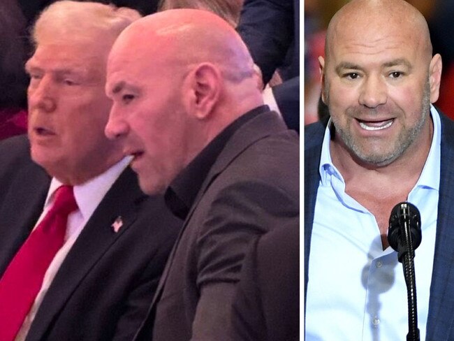 Dana White, the boss of UFC, with President-elect Donald Trump.