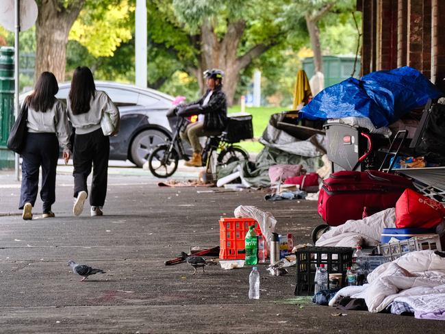 Melburnians simply put up with anti-social behaviour: Picture: Tony Gough. Picture: NCA NewsWire / Luis Ascui