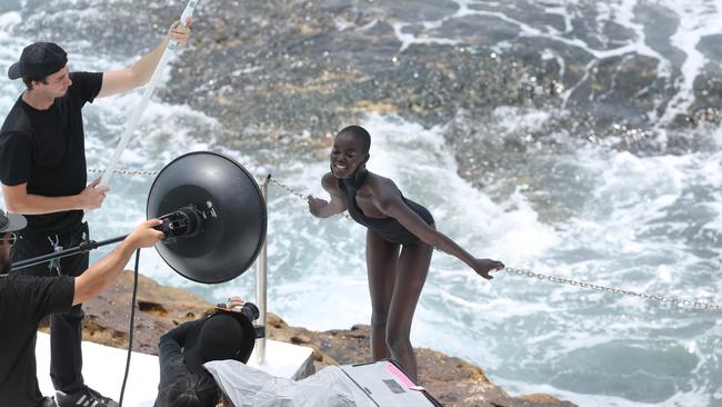 The photo shoot was for British Vogue magazine.