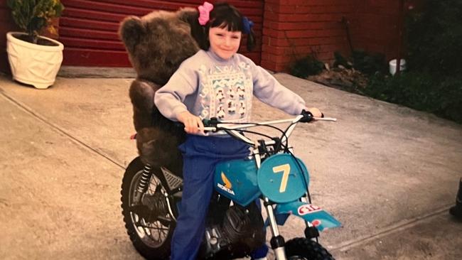 AI technologist Amanda Johnstone as a child. Picture: Supplied