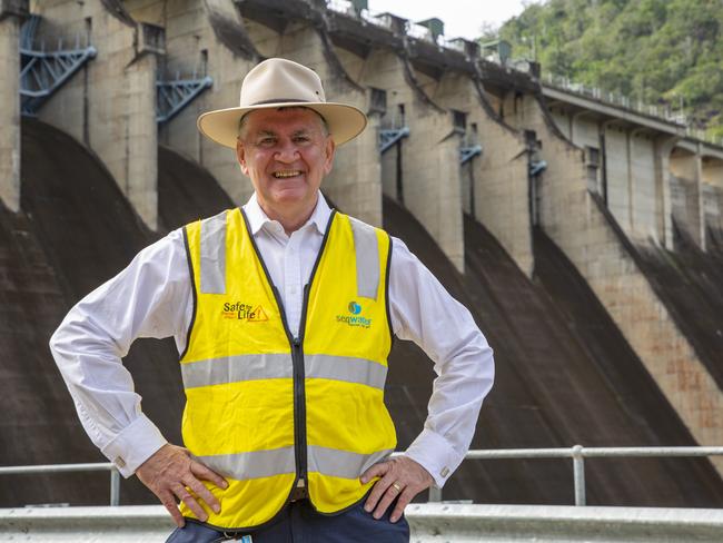 Seqwater CEO Neil Brennan at Somerset Dam, where a new Hydro-electricity plant has been established.