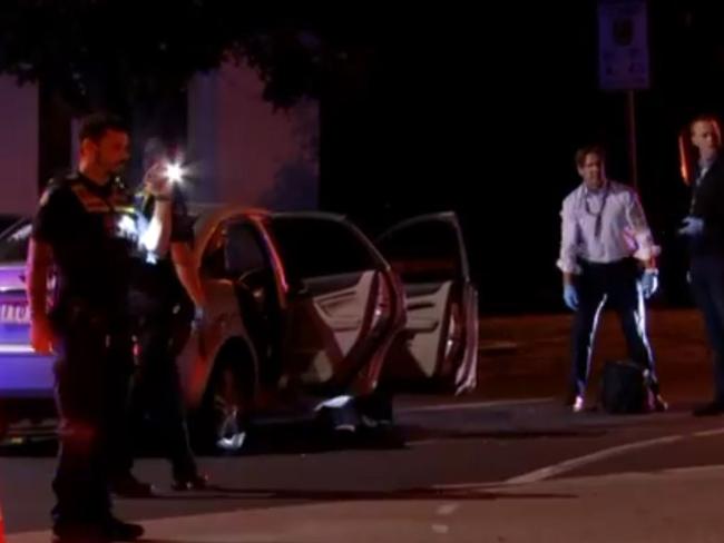 Screenshots of video footage of  five armed teens stealing cars, raidings  shops across eastern suburbs arrests overnight on February 10/11th 2025. Credit: 7News