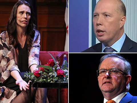 jacinda ardern and peter dutton and anthony albanese