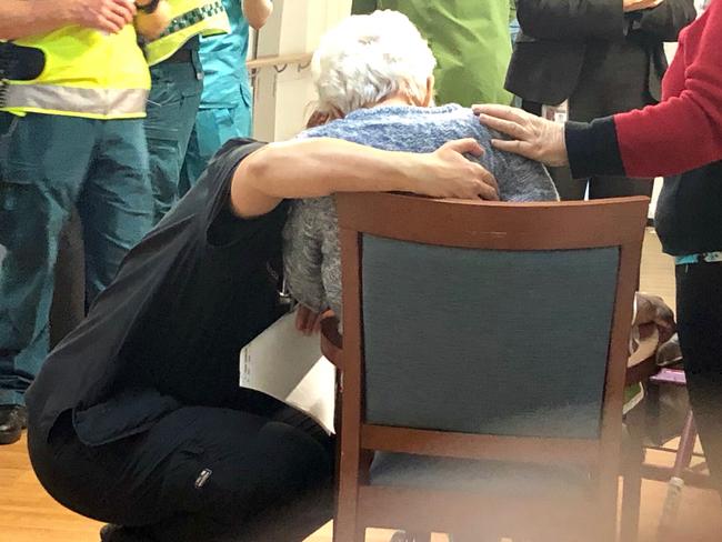 Residents were evacuated from the nursing home on Thursday. Picture: Supplied.