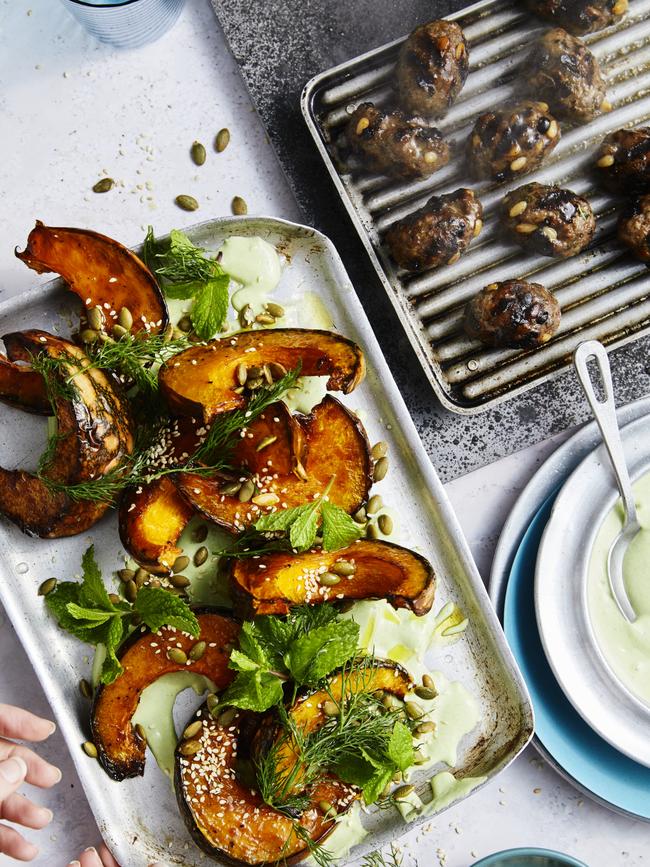 Serve them with lamb kofta, top right. Picture: Guy Bailey