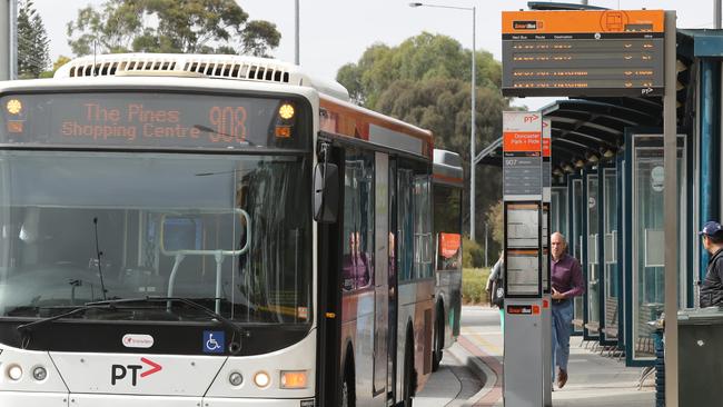 Bus services to popular shopping centres like The Pines could grind to a halt. Picture: David Crosling