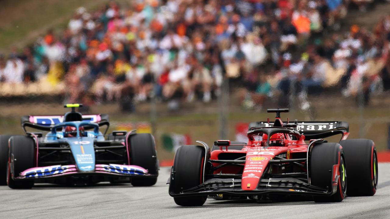 Formula 1 2023 Spanish Grand Prix Max Verstappen wins pole position, Charles Leclerc Ferrari qualifies 19th Herald Sun