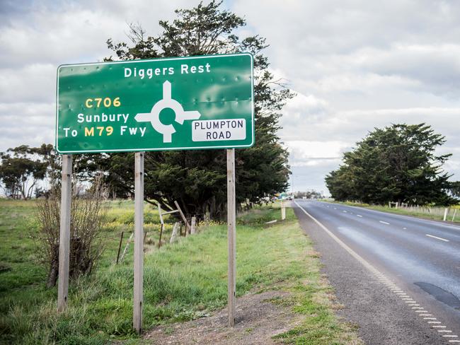 It is understood mobile phone data shows that the phone of Mrs Ristevski’s husband, Borce, was pinged on the Calder near Diggers Rest. Picture: Jason Edwards