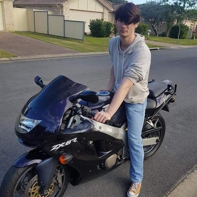 Joshua Mowat, 26, from Tallai, died after his motorbike collided with a truck at Advancetown on Sunday. Picture: Facebook