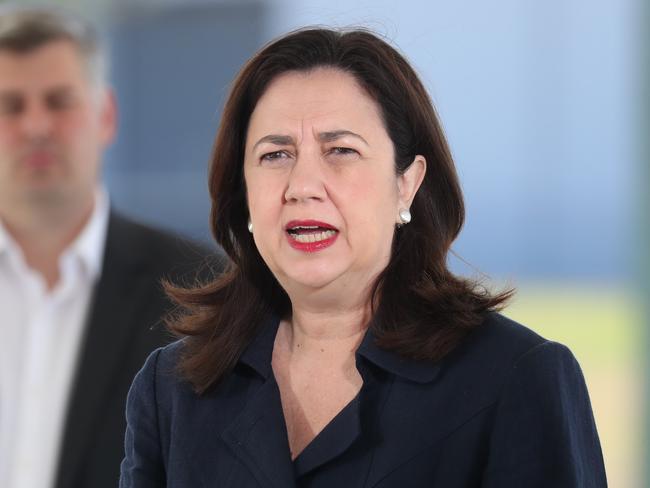 Annastacia Palaszczuk at the Police academy at Oxley. Pic Annette Dew