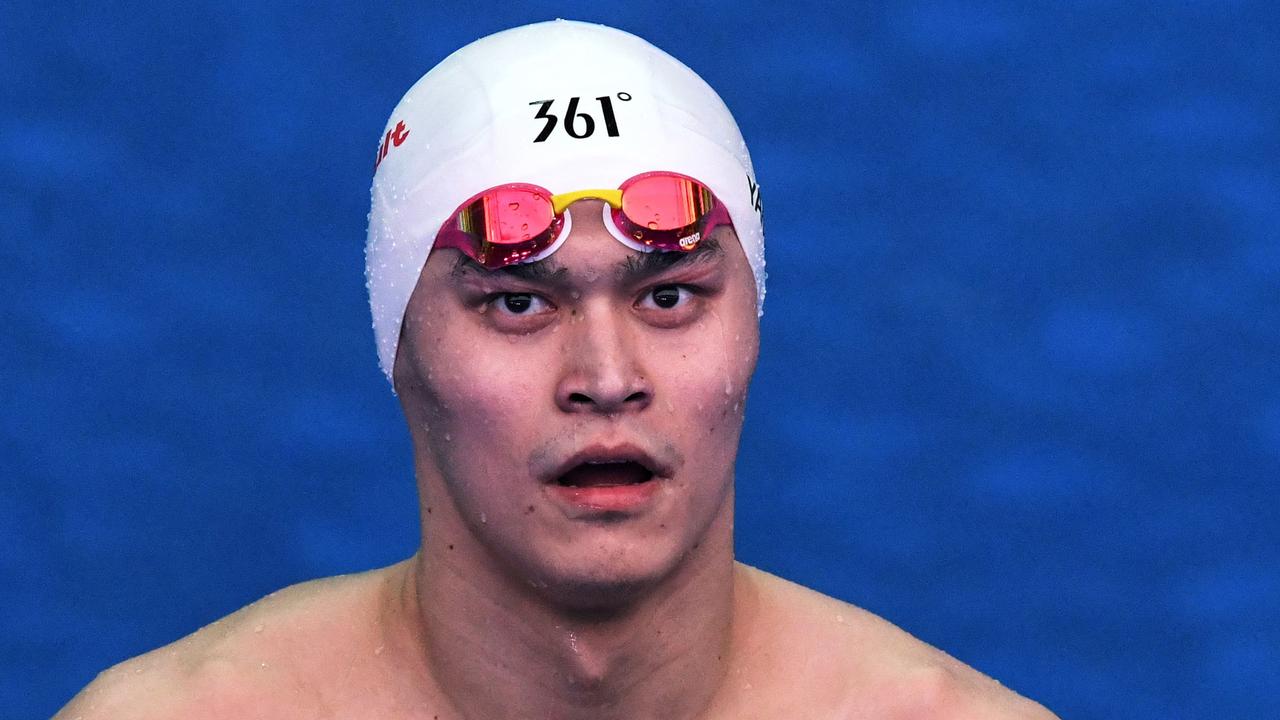 Sun Yang’s long-standing 1500m freestye world record has been broken. (Photo by Ed JONES / AFP)