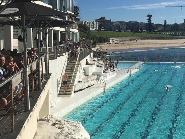 The Crabbe Hole cafe at Bondi Icebergs . Picture Instagram