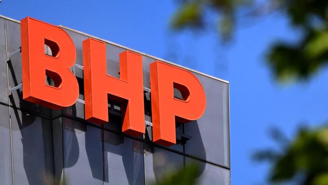 Mining giant BHP posted a $US6.6bn profit for the December half. Picture: AFP