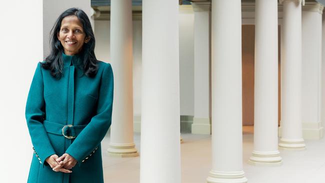 Macquarie Group’s boss Shemara Wikramanayake at the banking giant’s HQ in Sydne Picture: Jonathan Cami