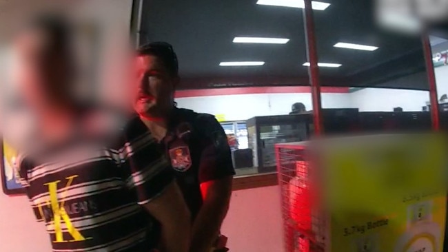 The 18-year-old being arrested by police on Thursday night. Picture: Queensland Police Service.