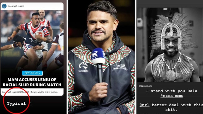 Latrell Mitchell has made his views known. Pic: Getty/Instagram