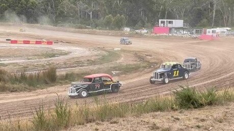 Racing at the Daylesford Speedway.