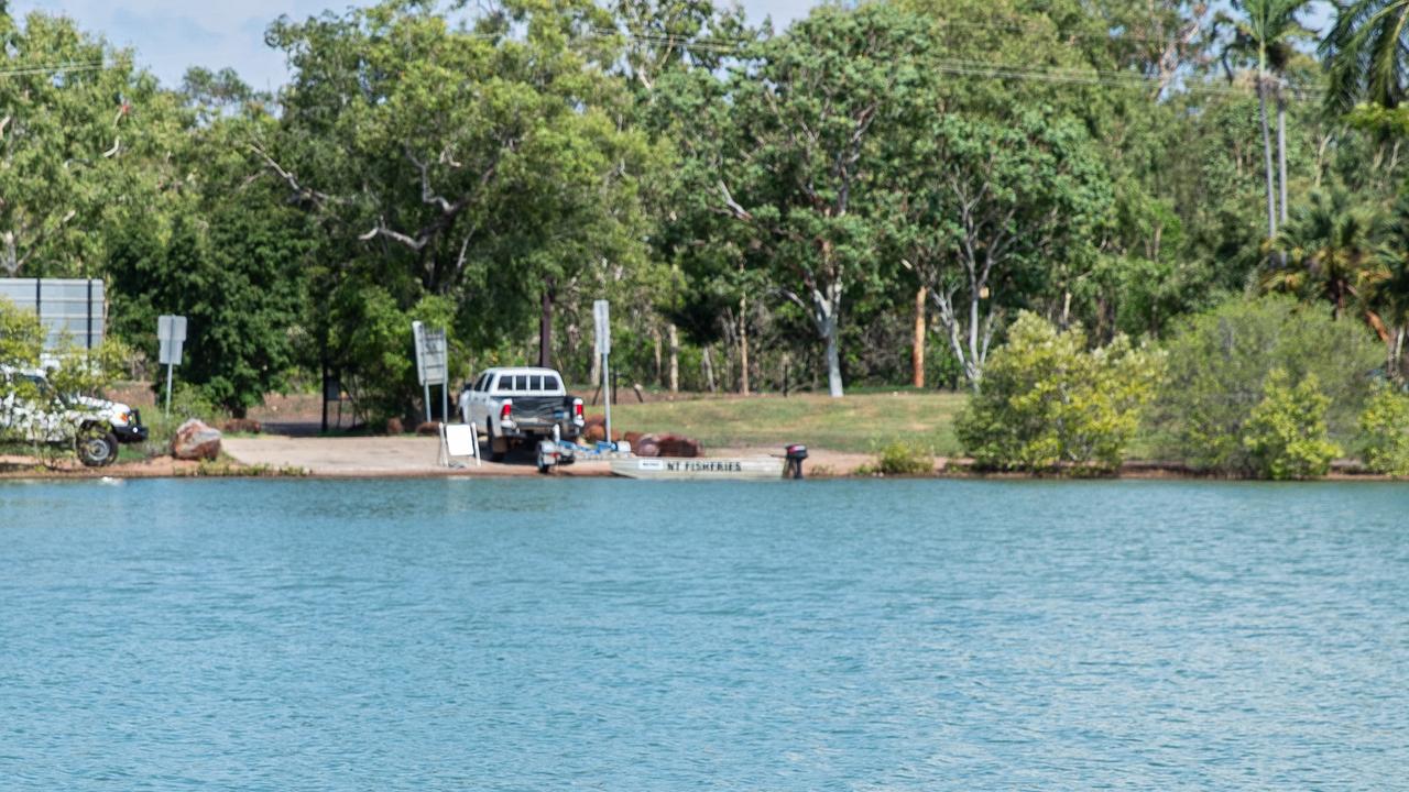 Popular swimming hole Lake Alexander has been closed to the public. Picture: Pema Tamang Pakhrin