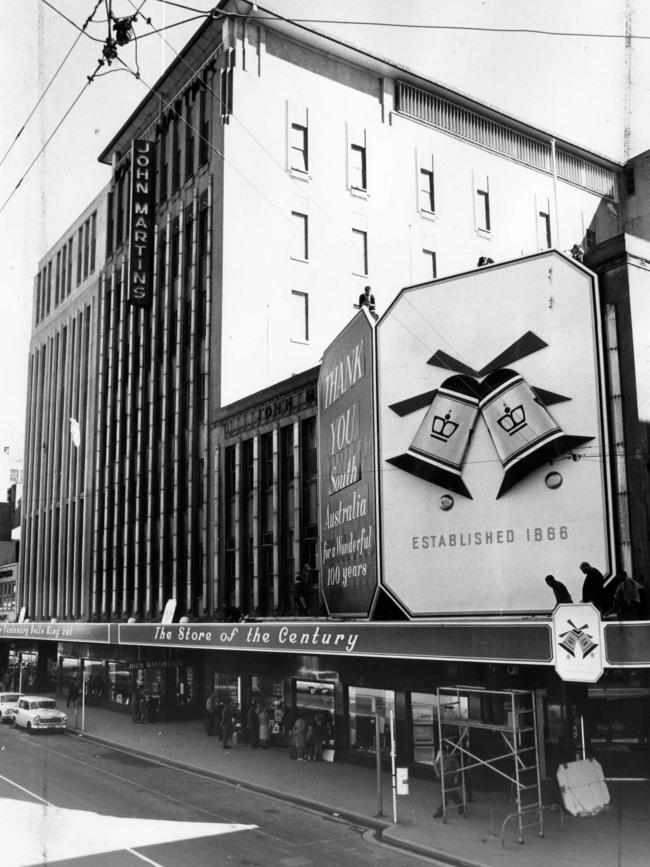 Blue asbestos was sprayed throughout the old John Martin’s store when it was renovated and extended in the mid-1960s. The building was demolished in the 1990s and replaced with the new Adelaide Central Plaza, where David Jones relocated.