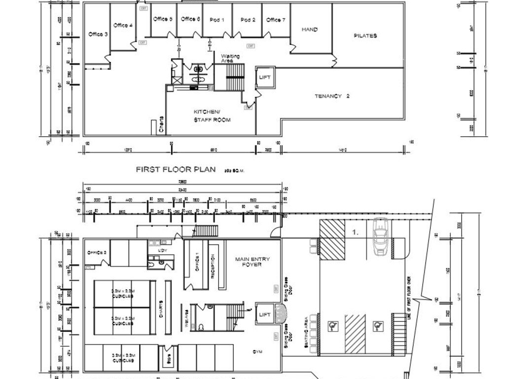 Plans for the proposed facility.