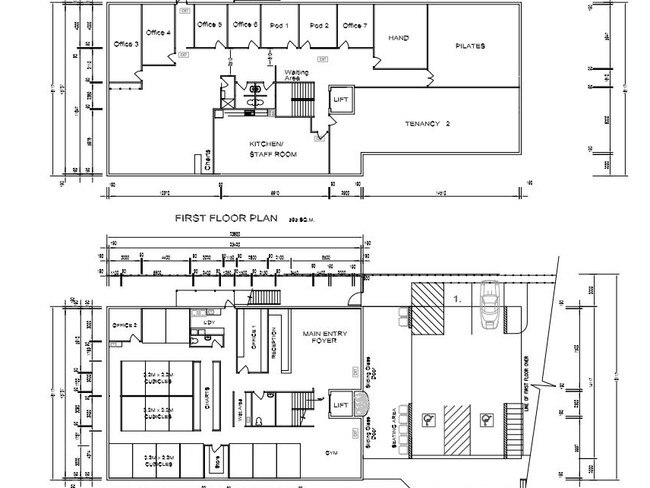 Plans for the proposed facility.