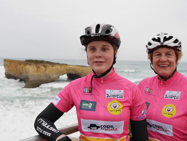 Jessye Campbell, Pride of Australia nominee, rode 1000km from Geelong toGlenelg for Camp Quality.